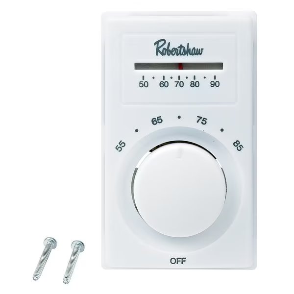 Line Voltage Thermostat, SPST Heating, 3