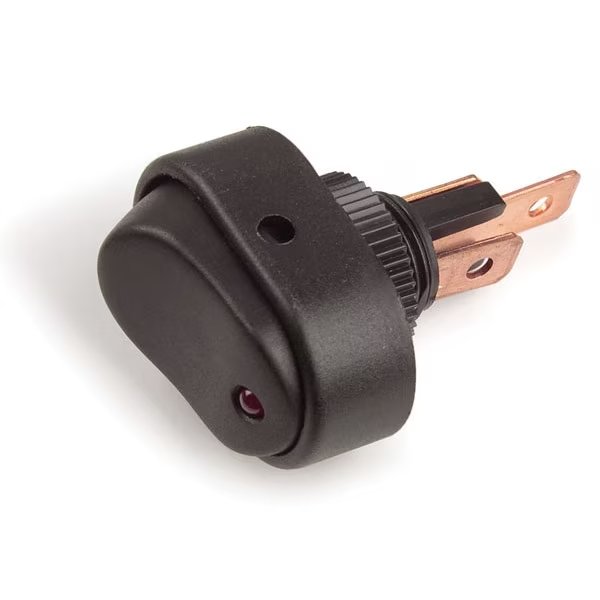 Rocker Switch, 3 Blade, Yellow, 30A, 1/2, GROTE, Mfr# 82-2134