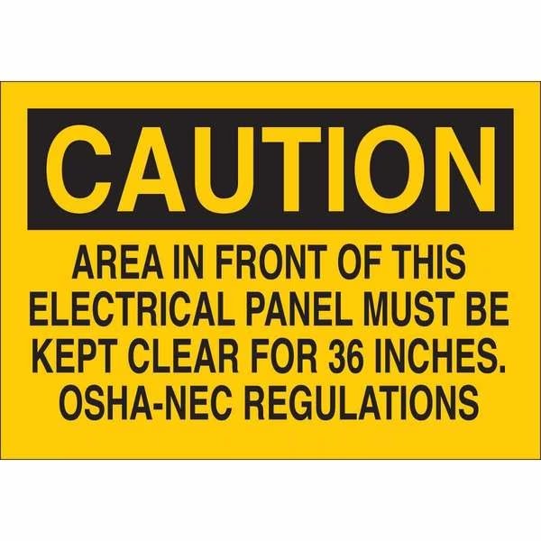 ELECTRICAL HAZARD SIGN, Legend Style: Text, 122477, BRADY, Mfr# 122477