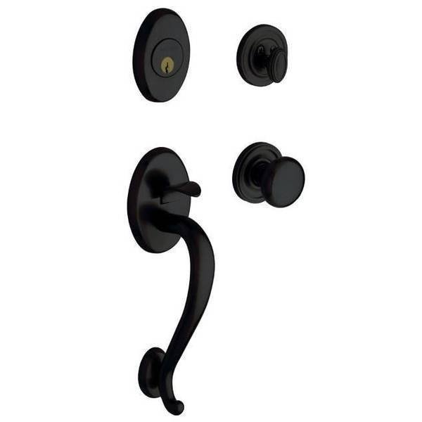 Full Dummy Handlesets Satin Black, BALDWIN ESTATE, Mfr# 85315.190.FD