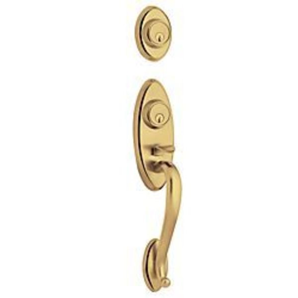 Double Cylinder Handlesets Lifetime Brass by Lifetime Satin Nickel, BALDWIN ESTATE, Mfr# 85345.003X056.2DC
