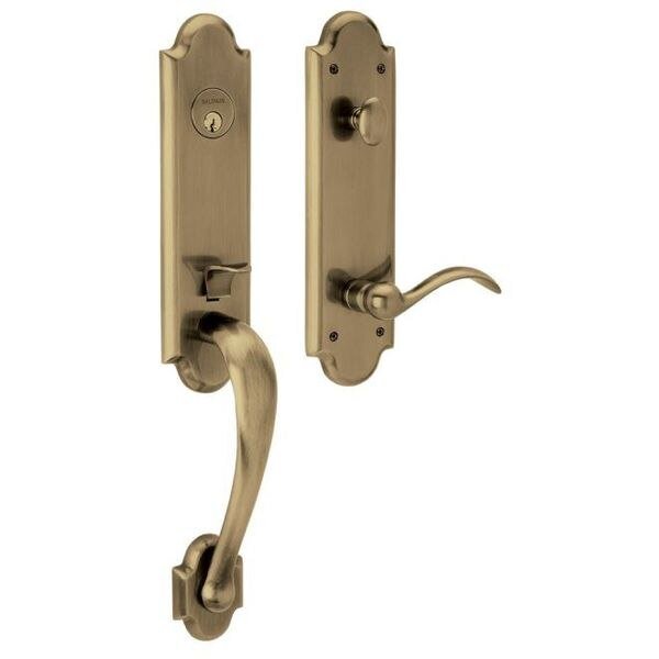 Full Dummy Handlesets Antique Brass, BALDWIN ESTATE, Mfr# 85354.050.LFD