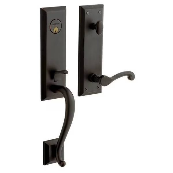Entry Handlesets Oil Rubbed Bronze, BALDWIN ESTATE, Mfr# 85355.102.LENT