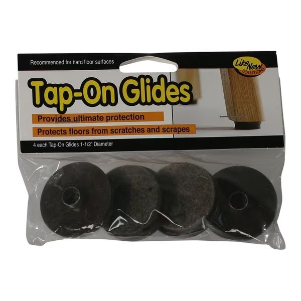 Tap On Chair Leg Glides, Felt Silde, PK24, Master Mfg, Mfr#: 88832CS