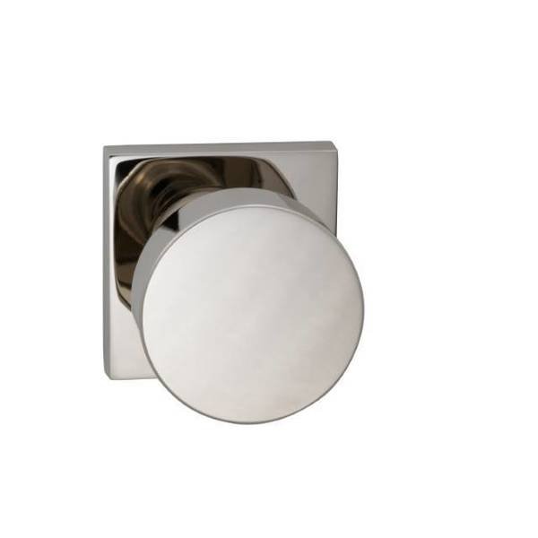 Square Rose Passage Knob 2-3/4
