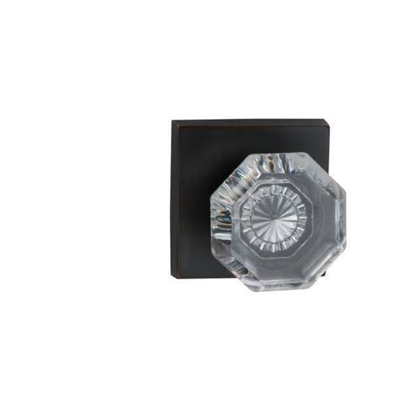 Rose Single Dummy Knob Tuscan Bronze 955 with Square, OMNIA, Mfr# 955SQ/0.SDTB
