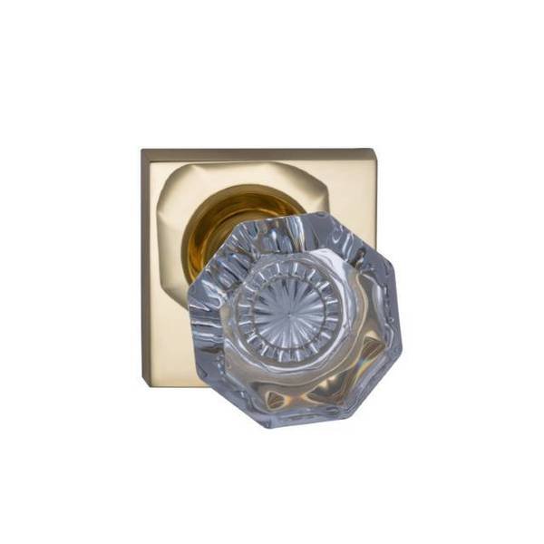 Square Rose Passage Knob 2-3/8