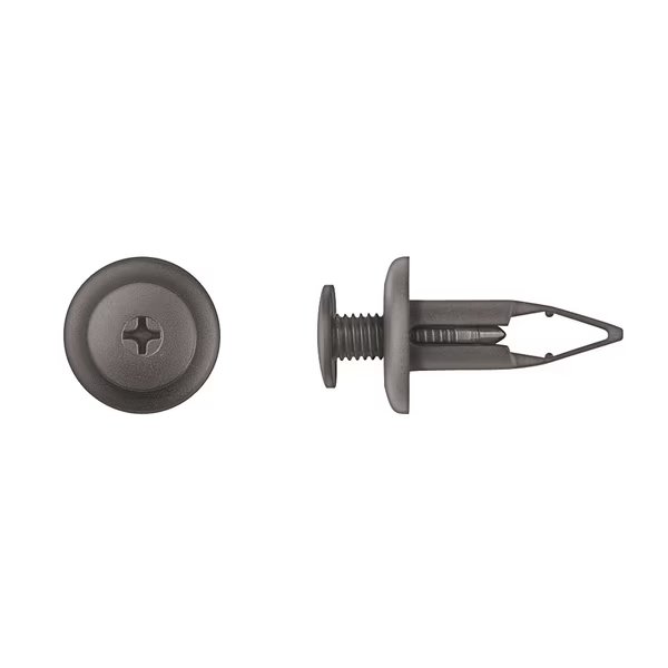 Blk Nyln Bumper Screw Ret 9mm Hole 20mm Flng 26mm Stem PK10, DISCO, Mfr# 9646PK