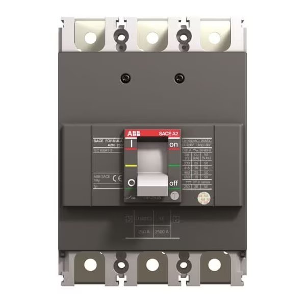Circuit Breaker, A2A Series, 200A, 2 Pole, 240V AC, 10kA, Abb, Mfr#: A2A200TW