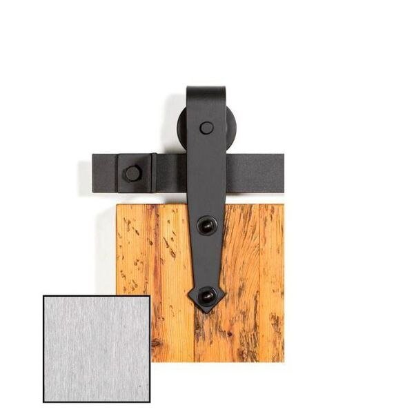 Brushed Stainless Steel Barn Door Hardware 0115-5001 50, LEATHERNECK, Mfr# 0115-5001