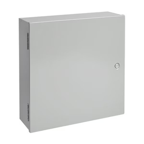 Medium Hinged-Cover Pull Box, Type 1, 36.00x30.00x6.62, Gray, Steel, NVENT HOFFMAN, Mfr# A36N30ALP