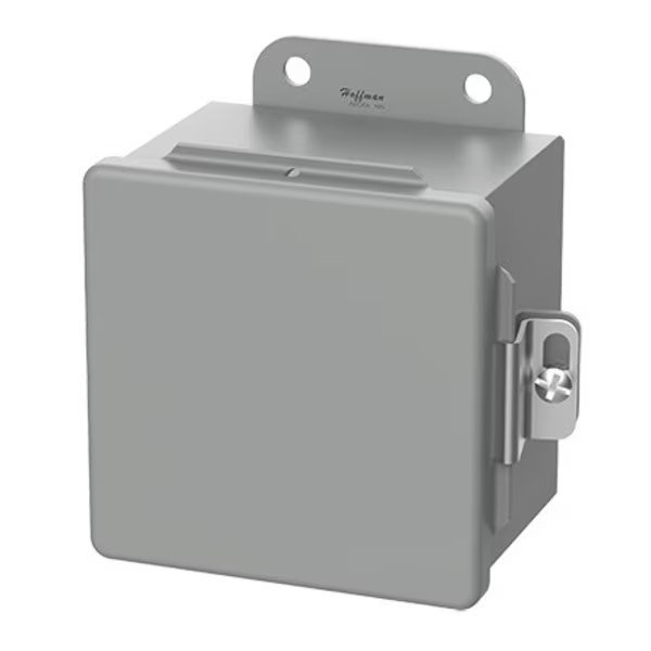 Continuous Hinge with Clamps CH, Type 12, 12.00x12.00x6.00, Gray, Stee, NVENT HOFFMAN, Mfr# A1212CH
