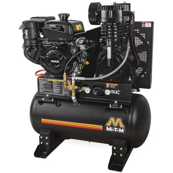 Two Stage Gasoline, Air Compressor, Mi-T-M, Mfr#: ABS-14K-30H