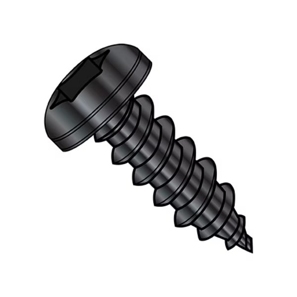 Thread Forming Screw, #4-24 x 1/2 in, Black Oxide Steel Pan Head Torx Drive, 10000 PK, EnjoyTool select, Mfr# 0408ABTPB