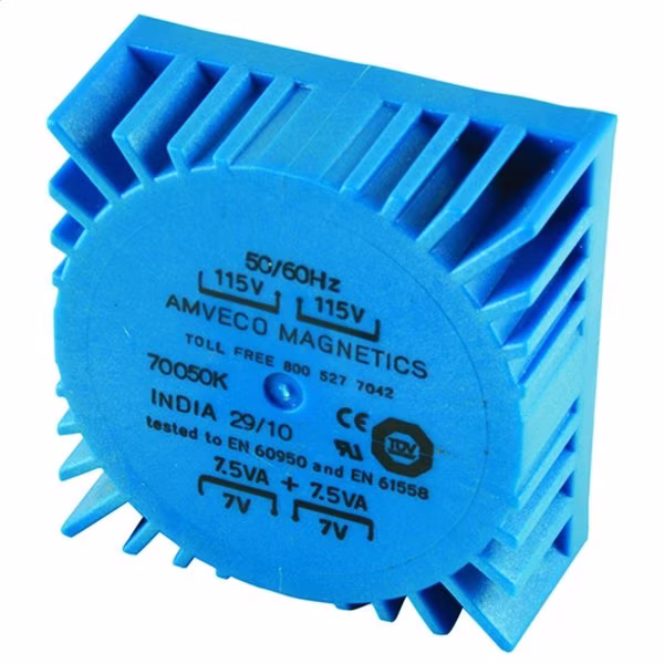 Toroidal Transformer, 29°C, 2/18V AC, 115/230V AC
