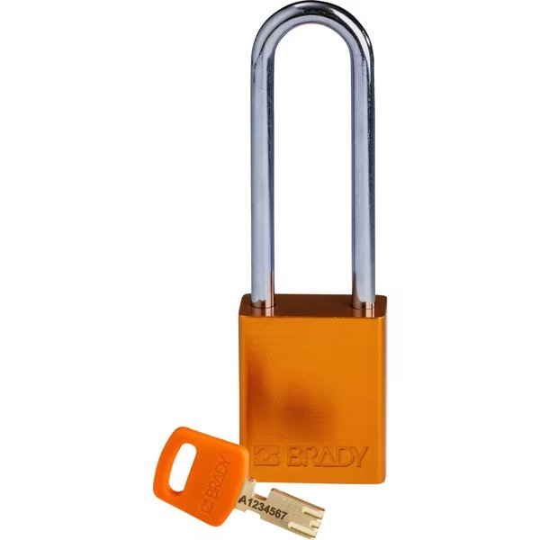Lockout Padlock Aluminum Orange 3.0