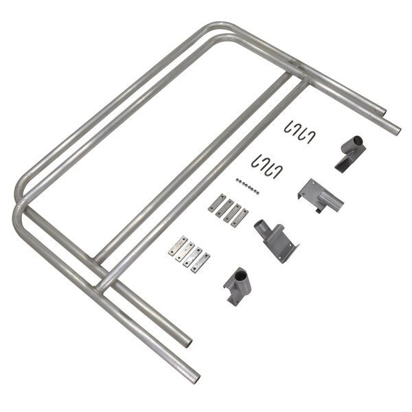 Alum Walk Ramp Rail Retro Fit 9 Ft, PK2, VESTIL, Mfr# AWR-HR-9-RF