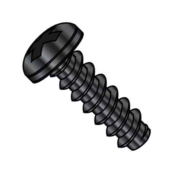 Self-Drilling Screw, #4-24 x 1-1/4 in, Black Oxide Steel Pan Head Phillips Drive, 8000 PK, EnjoyTool select, Mfr# 0420BPPB