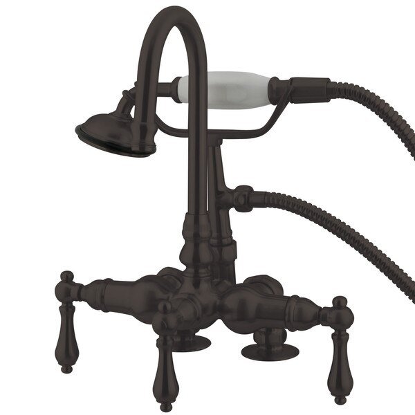 Deck-Mount Clawfoot Tub Faucet, Oil Rubbed Bronze, Deck Mount, KINGSTON BRASS, Mfr# CC13T5