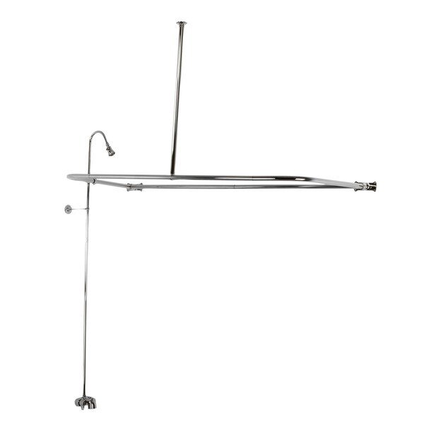 Clawfoot Tub Faucet Packages, Polished Chrome, Tub Wall Mount, KINGSTON BRASS, Mfr# CCK3121