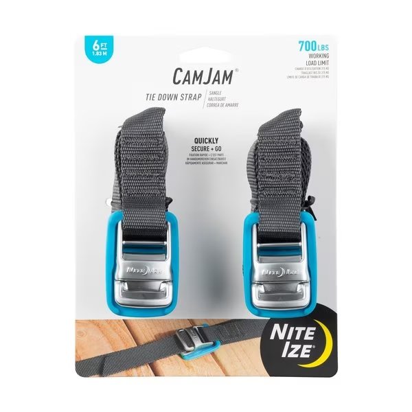Tie Down Strap, 2 Pack, 6 ft, Nite Ize, Mfr#: CJWR6-09-2R6