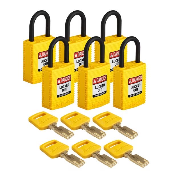Lockout Padlock Nylon Ylw 1.0