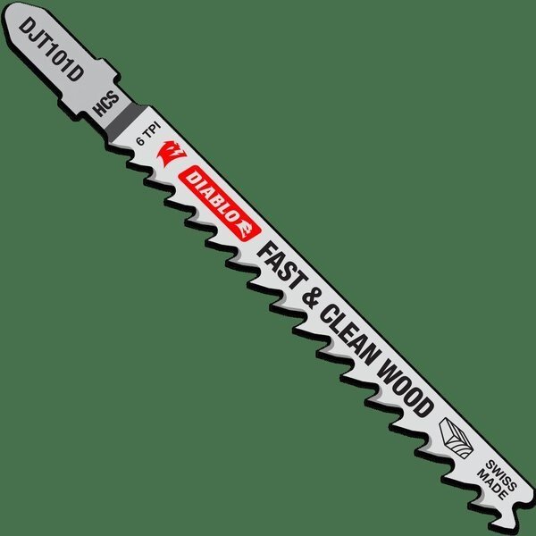 High Carbon Steel Jig Saw Blades Sp, PK5, DIABLO, Mfr# DJT101D5