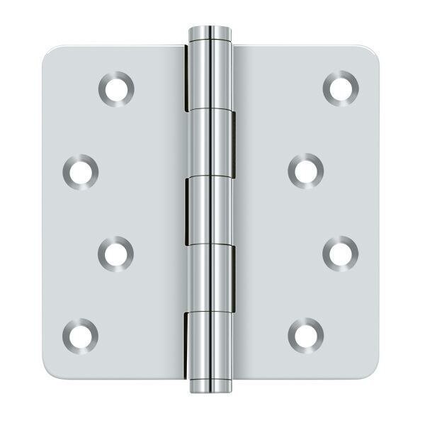 Bright Chrome Radius Hinge, Deltana, Mfr#: DSB4R426-RZ