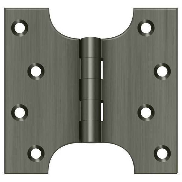 Antique Nickel Door and Butt Hinge, DELTANA, Mfr# DSPA4040U15A