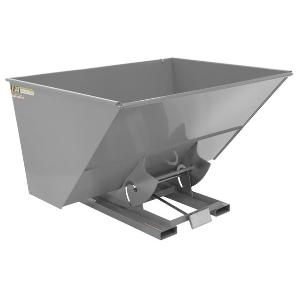 Light Duty Self-Dump Hopper 3 Cubic Yard 2000 lb Machine Gray, Vestil, Mfr#: D-300-LD-GY-MG