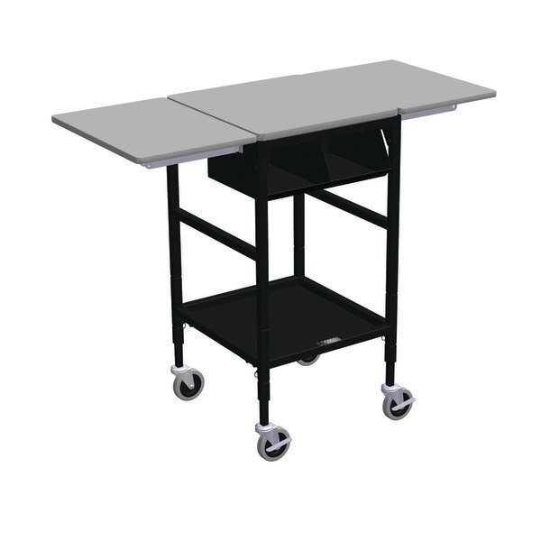 Sm Mobile Table w/Drop Lves, 2 Cmp Org Bin & Btm Shelf, IRSG, Mfr# ERGO-27-K4