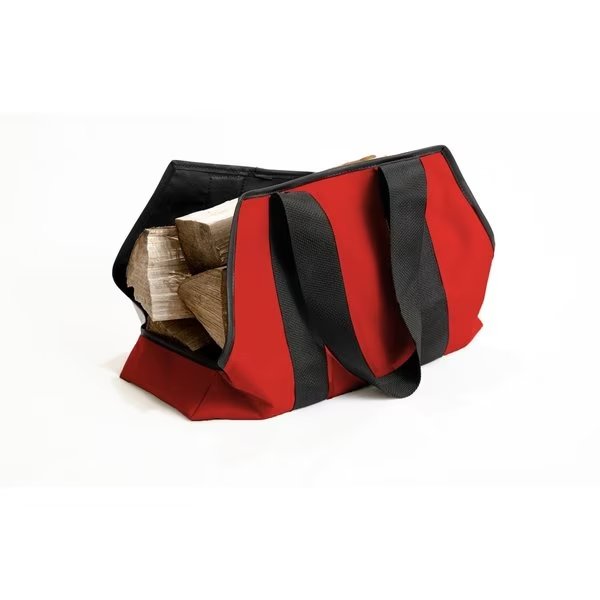 Faux Leather Log Carrier, Med, Cranberry, Casco, Mfr#: 8 15073 02823 9