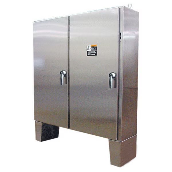 NEMA NEMA Type 12 72.12 H x 1873 W x 18.12 D Two-Door Stainless Steel Enclosures, NVENT HOFFMAN, Mfr# A72X7318SSLPN4