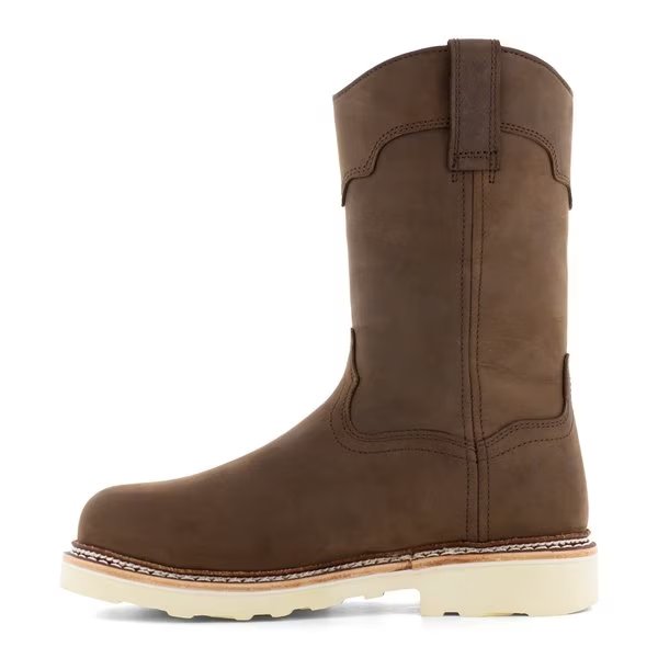 Size 8.5W Mens Dark Brown Steel Toe 10 in Water, Dark Brown, FRYE SUPPLY, Mfr# FR40303