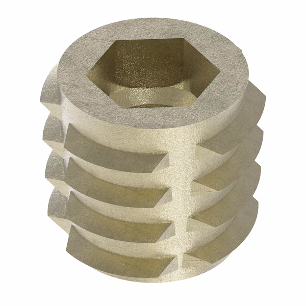 Hex Drive Threaded Insert, 1/4