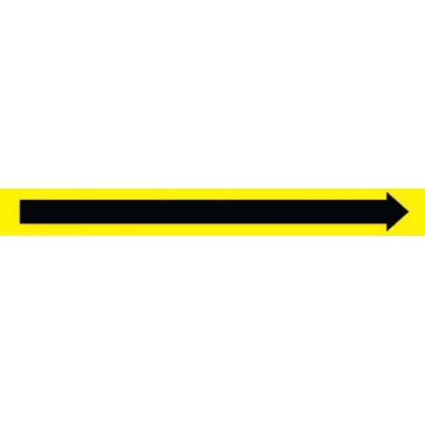 Directional Arrow Yellow Pressure Sensitive, Nmc, Mfr#: H2050Y