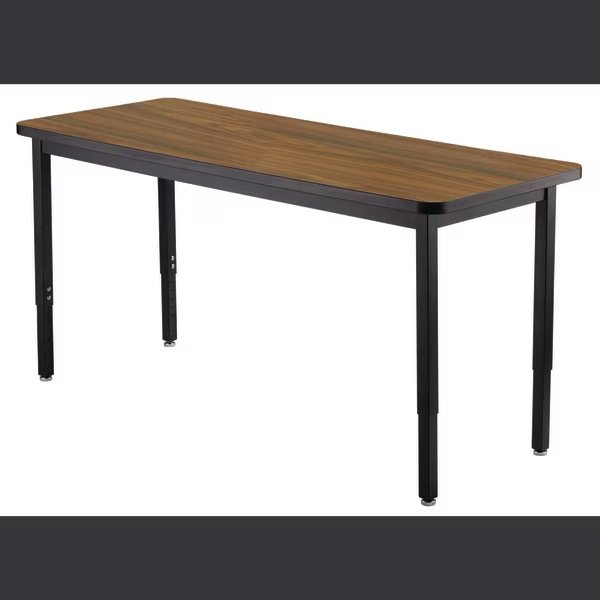 Adjustable Desk, Steel, NATIONAL PUBLIC SEATING, Mfr# HDT3-3072HWT