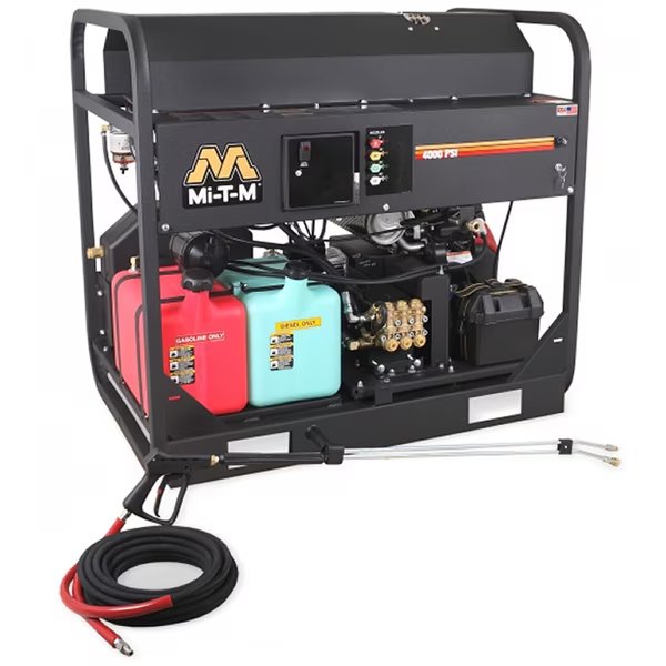 Hot Water Gas Pressure Washer, 4000 psi, Mi-T-M, Mfr#: HS-4004-1MAH