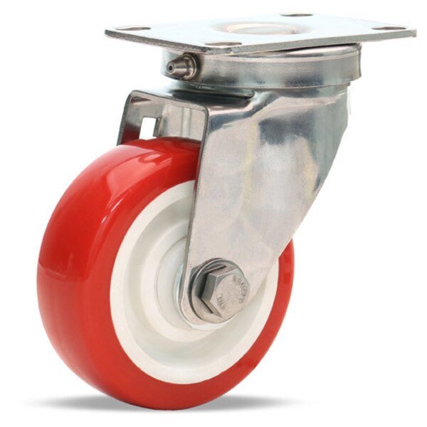 Stainless Steel Swivel Caster, 3 1/2