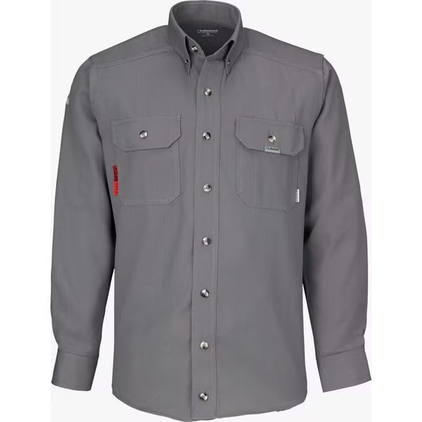 Westex DH FR Shirt, Gray, 3XT, LAKELAND, Mfr# ISH65DH06-3XT