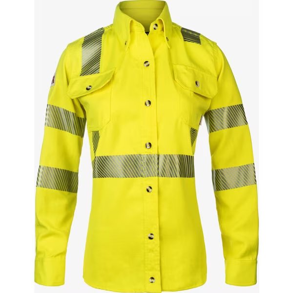 Womens Westex DH FR Shirt, Hi-Vis, 5X, LAKELAND, Mfr# ISHW65DH29RT5X