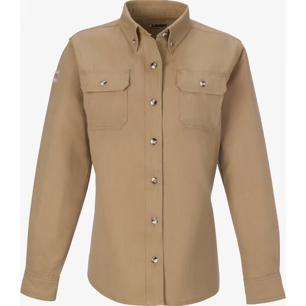 Womens Westex DH FR Shirt, Khaki, LGT, Lakeland, Mfr#: ISHW65DH20-LGT
