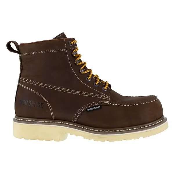 Mens Brown Comp Toe 6 in Waterproof, PR, IRON AGE, Mfr# IA5062