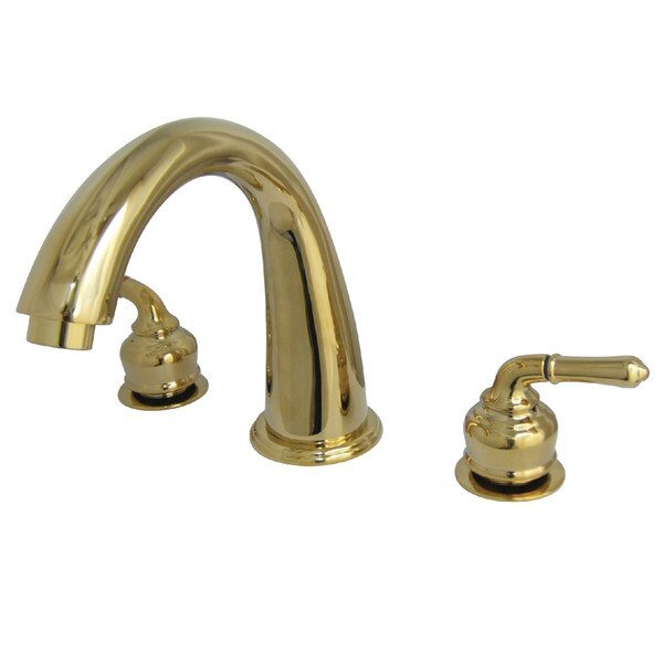 Roman Tub Faucet, Polished Brass, Deck Mount, KINGSTON BRASS, Mfr# KS2362