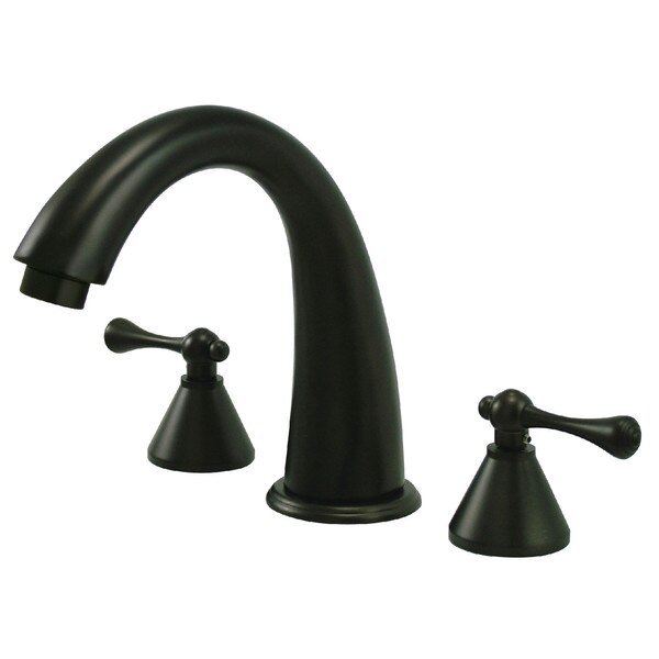 Roman Tub Faucet, Oil Rubbed Bronze, Deck Mount, KINGSTON BRASS, Mfr# KS2365BL
