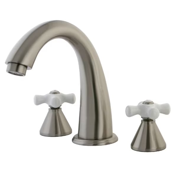 Roman Tub Faucet, Brushed Nickel, Deck Mount, KINGSTON BRASS, Mfr# KS2368PX