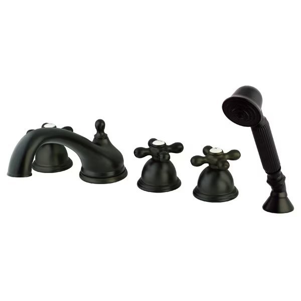 Roman Tub Faucet, Oil Rubbed Bronze, Deck Mount, Kingston Brass, Mfr#: KS33555AX
