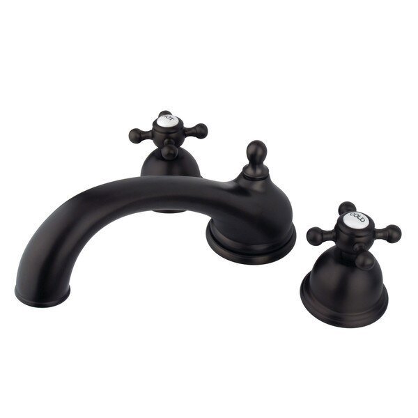 Roman Tub Faucet, Oil Rubbed Bronze, Deck Mount, KINGSTON BRASS, Mfr# KS3355BX