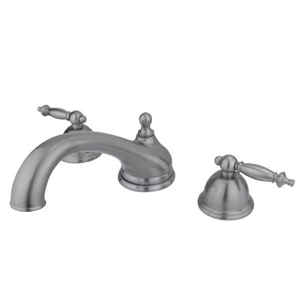Roman Tub Faucet, Brushed Nickel, Deck Mount, Kingston Brass, Mfr#: KS3358TL