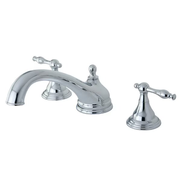 Roman Tub Faucet, Polished Chrome, Deck Mount, KINGSTON BRASS, Mfr# KS5531NL